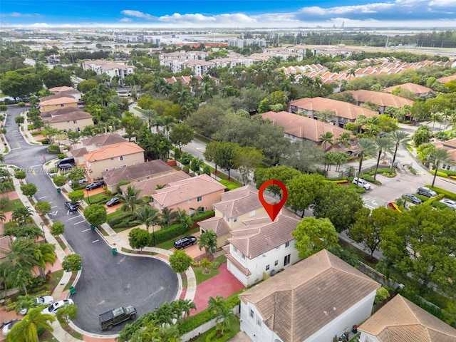 birds eye view of property featuring a residential view