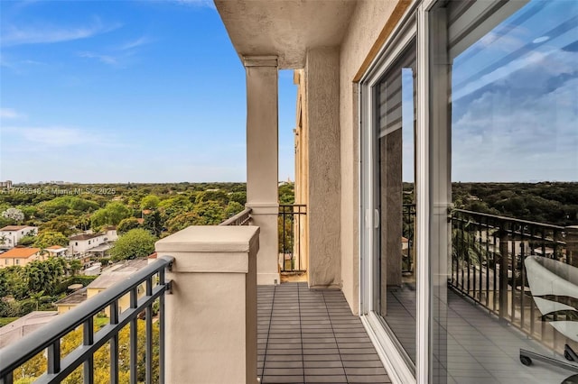 view of balcony