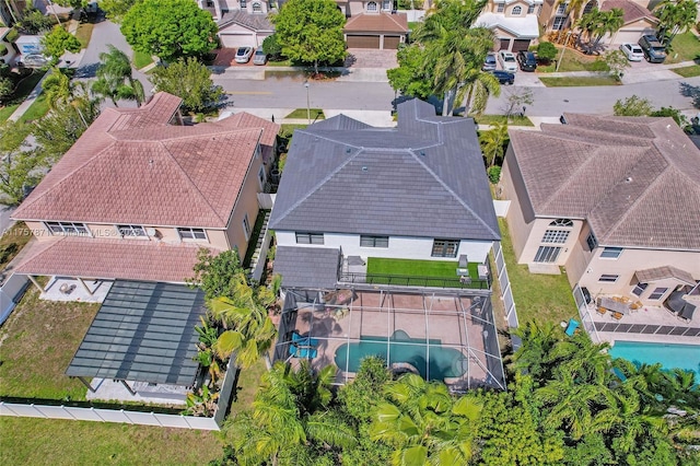 birds eye view of property featuring a residential view