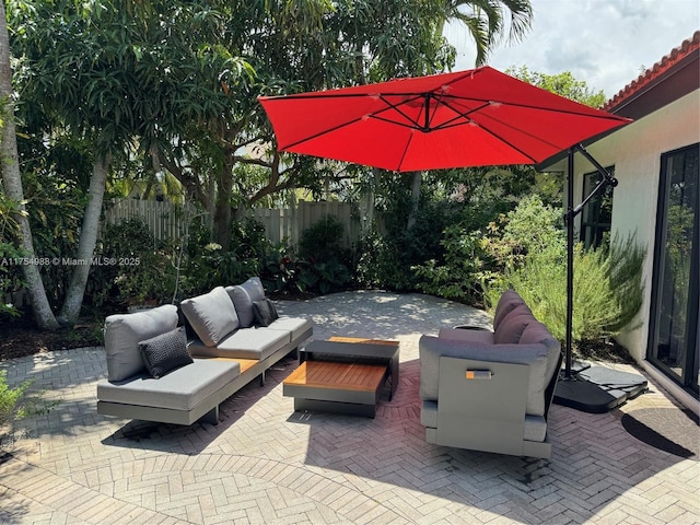 3548 Sahara Springs Blvd, Pompano Beach, FL 33069 - view of patio / terrace with outdoor lounge area