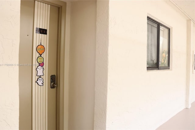 exterior space featuring stucco siding