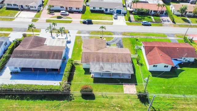 drone / aerial view featuring a residential view