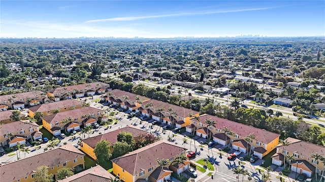 bird's eye view with a residential view