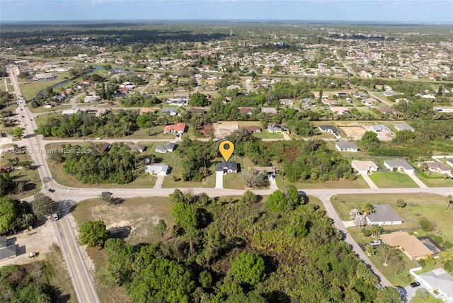 bird's eye view with a residential view