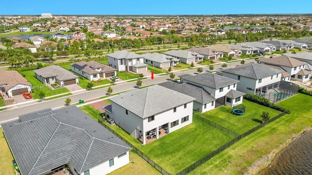 aerial view featuring a residential view