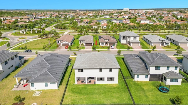 drone / aerial view with a residential view