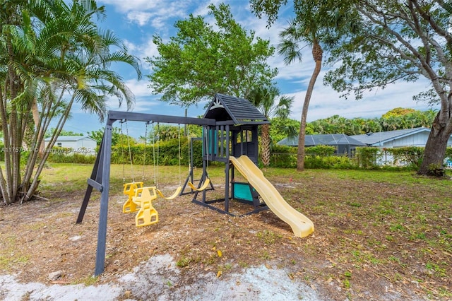 view of jungle gym