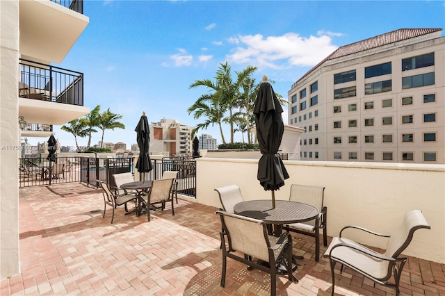 view of patio / terrace with outdoor dining space