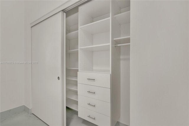 view of closet