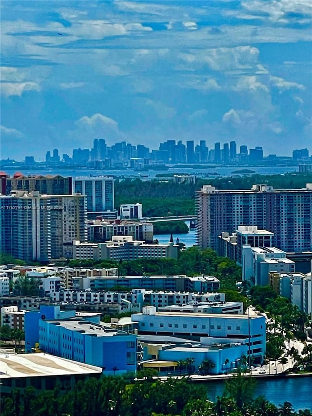 city view featuring a water view