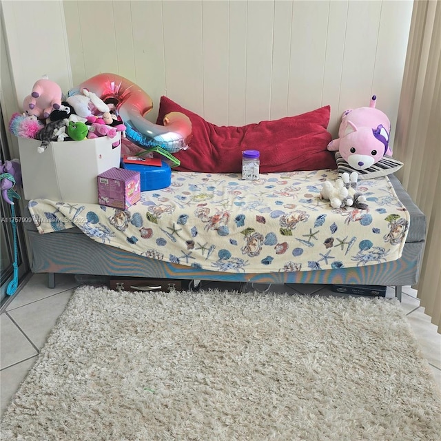 view of tiled bedroom