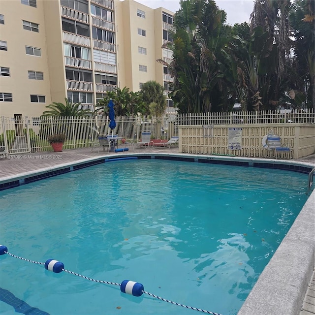 pool with fence