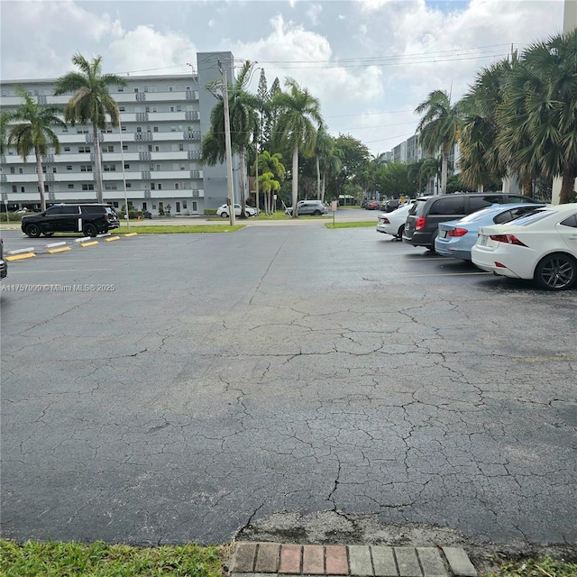 view of uncovered parking lot