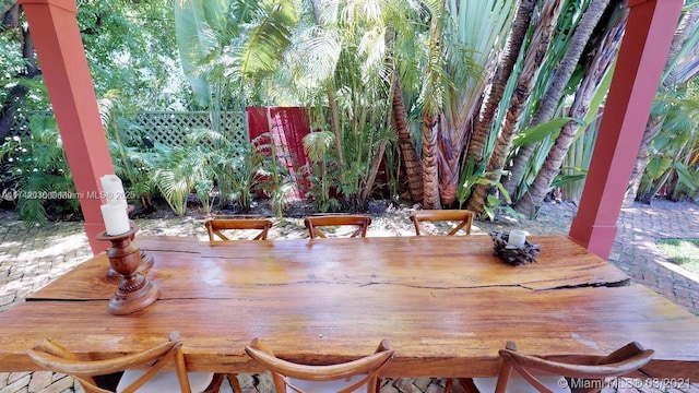 view of dining room