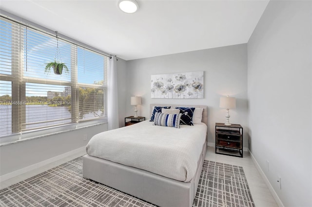 bedroom with baseboards