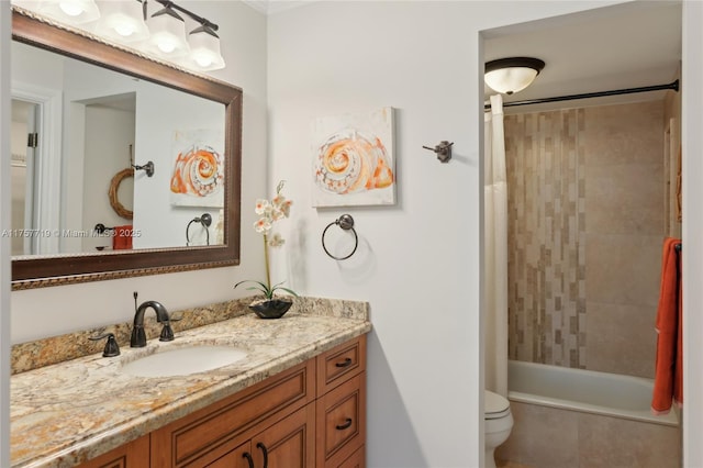 1236 Hillsboro Mile Unit 403, Hillsboro Beach, FL 33062 - bathroom with tiled shower / bath, toilet, and vanity
