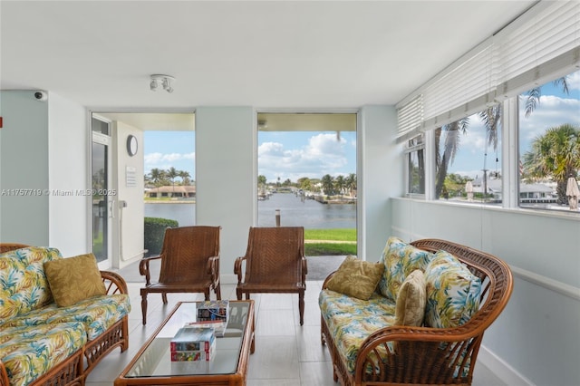 1236 Hillsboro Mile Unit 403, Hillsboro Beach, FL 33062 - sunroom / solarium with a water view