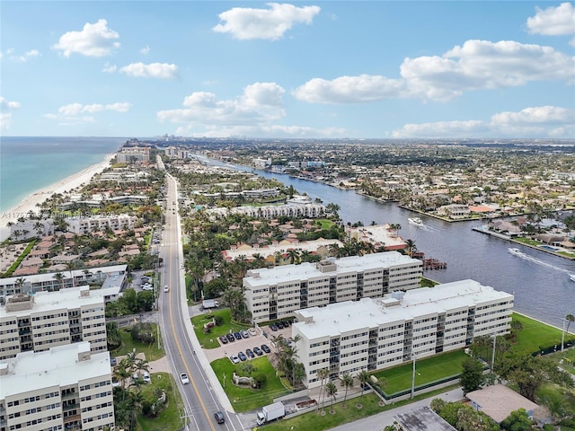 1236 Hillsboro Mile Unit 403, Hillsboro Beach, FL 33062 - bird's eye view featuring a water view