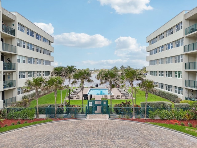 1236 Hillsboro Mile Unit 403, Hillsboro Beach, FL 33062 - view of property with fence