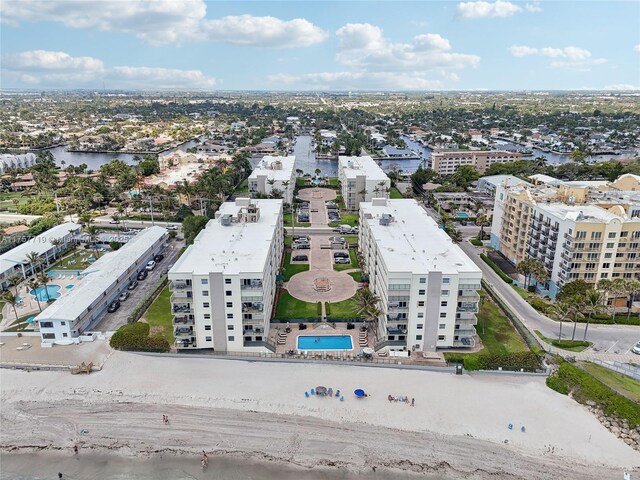 1236 Hillsboro Mile Unit 403, Hillsboro Beach, FL 33062 - aerial view with a water view