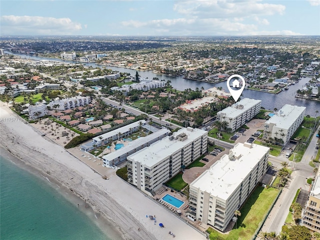 1236 Hillsboro Mile Unit 403, Hillsboro Beach, FL 33062 - aerial view with a water view