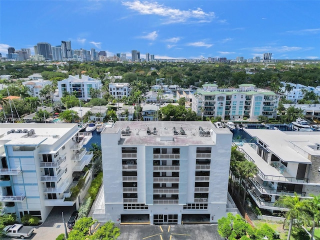 drone / aerial view featuring a view of city