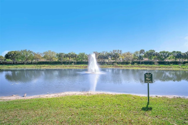 property view of water