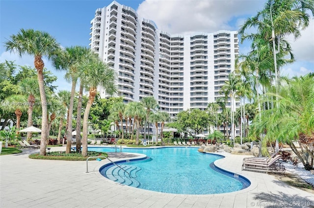 view of community pool