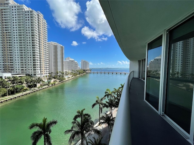 water view with a city view