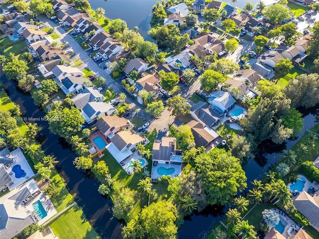 birds eye view of property featuring a residential view