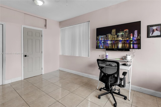 6830 SW 5th Ter, Miami, FL 33144 - tiled office featuring baseboards