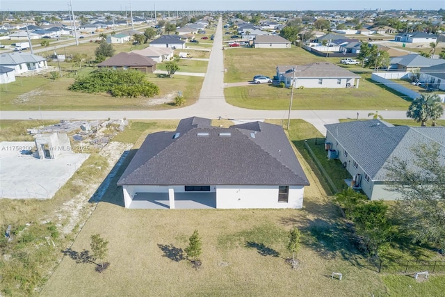 bird's eye view featuring a residential view