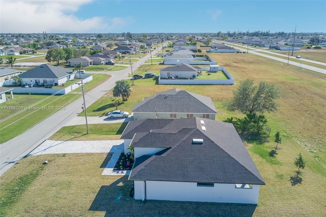 bird's eye view featuring a residential view