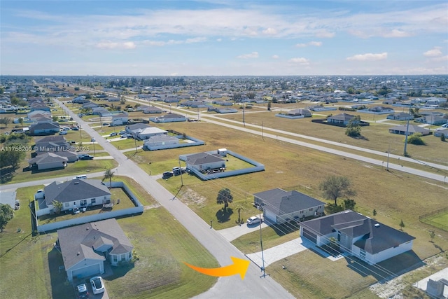 drone / aerial view featuring a residential view