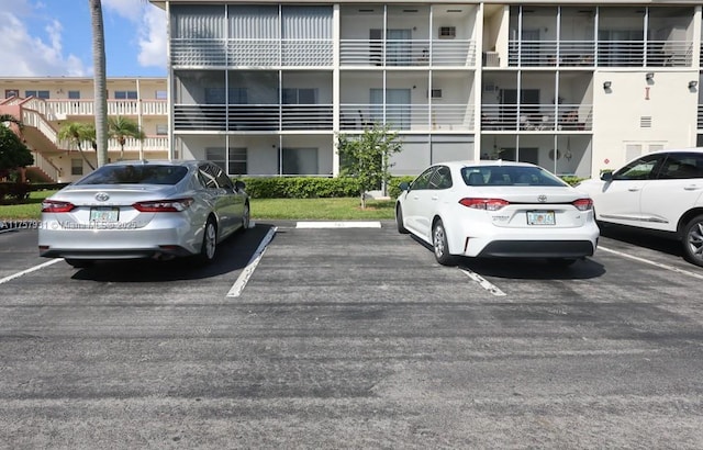 view of uncovered parking lot