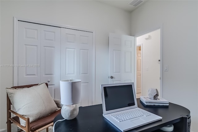 office featuring visible vents