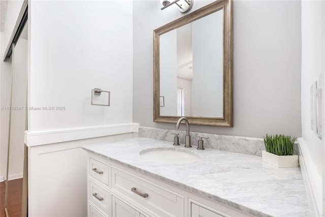 bathroom featuring vanity