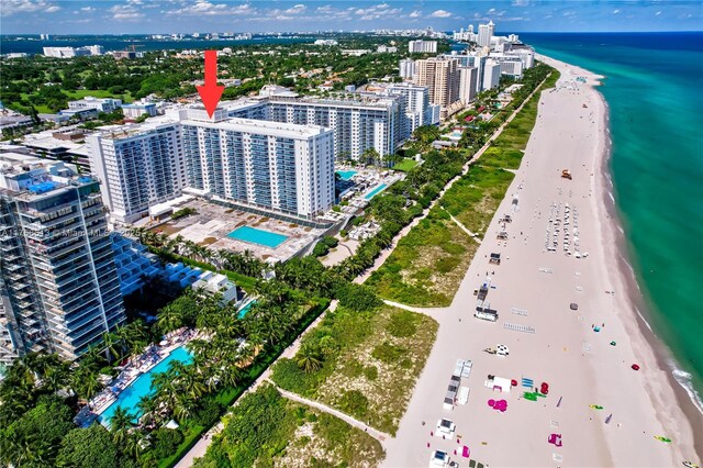 2301 Collins Ave Unit 432, Miami Beach, FL 33139 - view of urban area featuring a pool and extended coastline