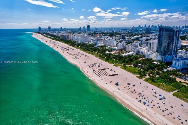 2301 Collins Ave Unit 432, Miami Beach, FL 33139 - drone / aerial view of skyline and expansive coastline