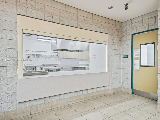 interior space featuring tile patterned floors