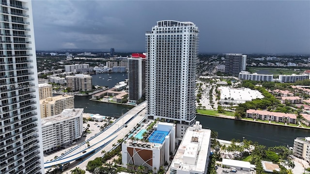 city view with a water view