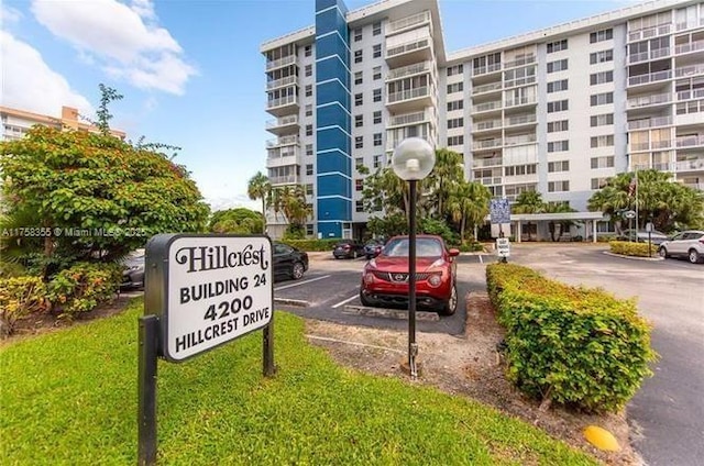 4200 Hillcrest Dr Unit 800, Hollywood, FL 33021 - view of apartment building / complex featuring uncovered parking