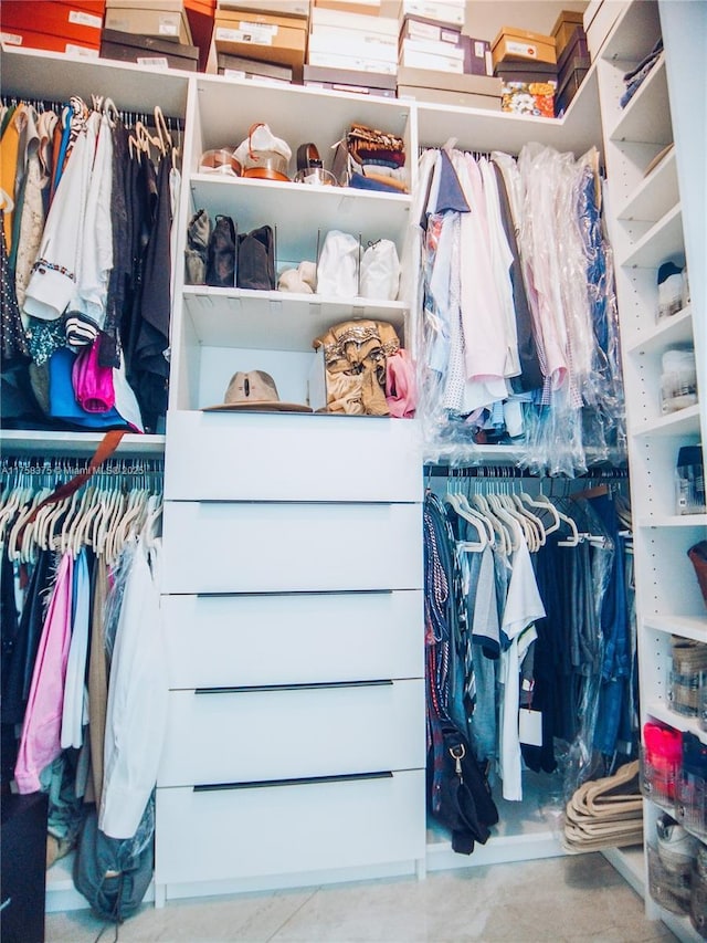 view of closet