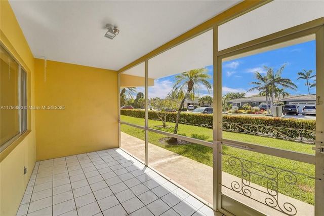 view of sunroom / solarium