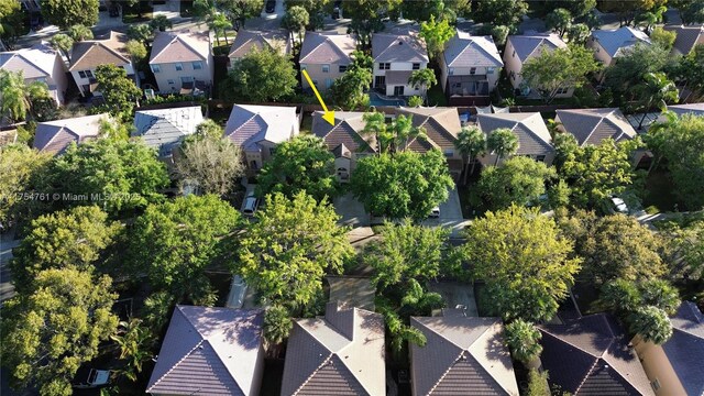 birds eye view of property featuring a residential view