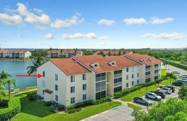 aerial view featuring a residential view