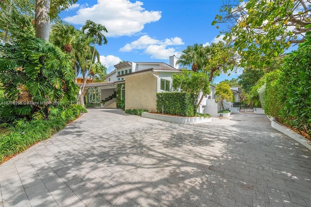 view of property exterior featuring stucco siding