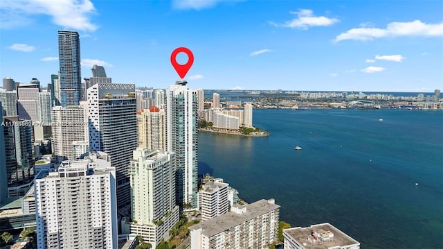 1331 Brickell Bay Dr Unit 4211, Miami, FL 33131 - aerial view of skyline and a large body of water