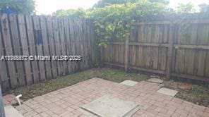 view of patio with a fenced backyard