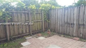 view of patio with a fenced backyard